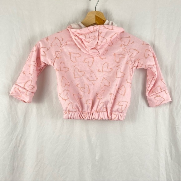 Body Glove Pink Heart Hooded Sweater Toddler Girl Size 3T - Picture 2 of 16